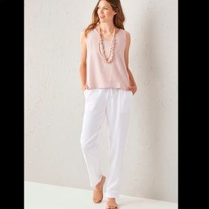CHARLIE PAIGE LINEN WOVEN TOP